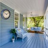 12 Inch Outdoor Clock with Thermometer and Hygrometer Combo, Waterproof