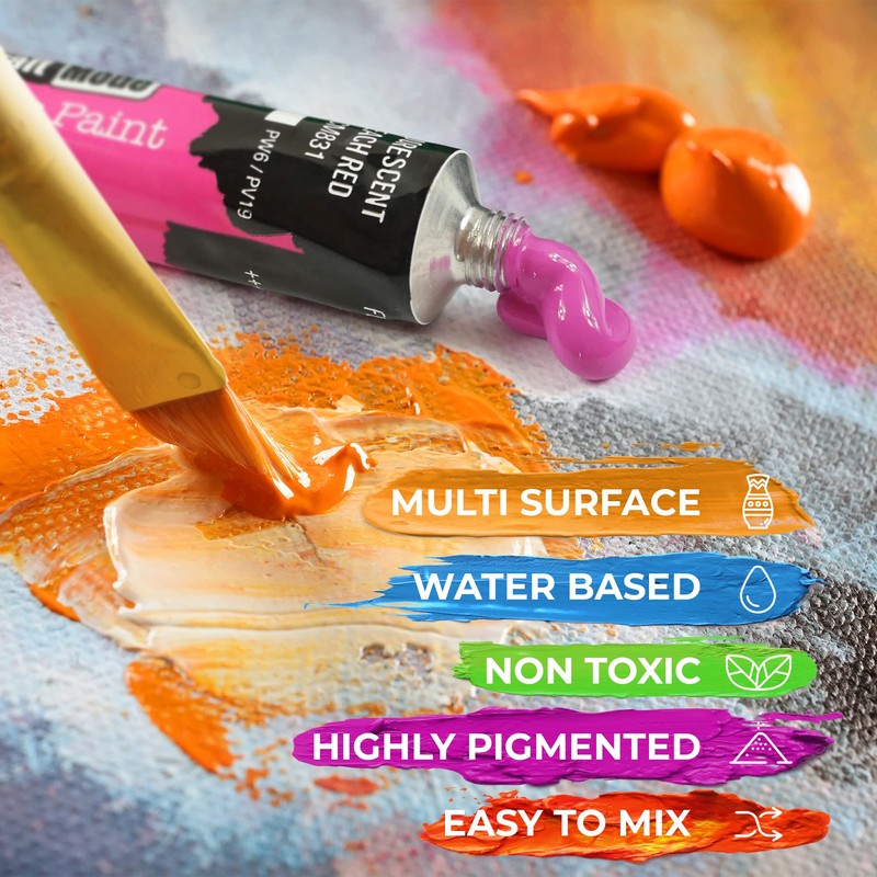 Craft Mode Acrylic paint set 24 x 22ml Perfect for