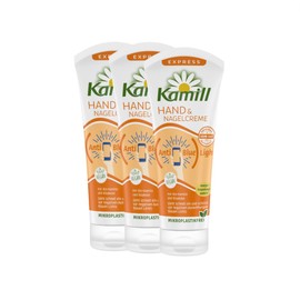 Kamill Express Hand & Nail Cream (3 x 100 ml) - Nourishes and Protects Hands from Harmful Blue Light with Anti Blue Light Filter, No Microplastics and Animal Ingredients - Pack of 3