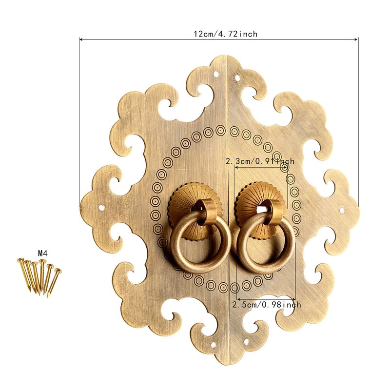 Mgoodoo Antique Knobs & Handles Furniture Brass Hardware, Cabinet Face