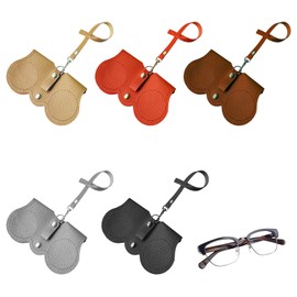 YYTECH Women's Sunglasses Case, Glasses Case, Pack of 5, Portable Sunglasses Bag, Glasses Clip, Glasses Case for Hanging, Travel Protective Cover for Glasses for Women, Sunglasses Case with Belt Clip,