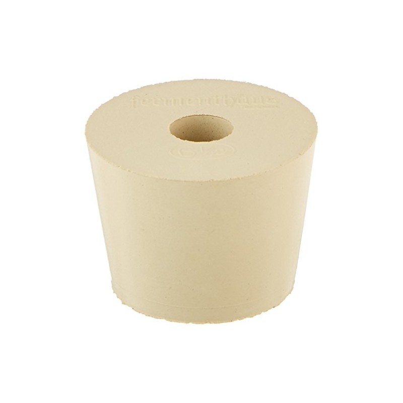 1 X Drilled Rubber Stopper #6.5 (Set of 3)