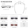 KINGSEVEN Retro Stylish Polarised Sunglasses for Men, Ultralight Memory Temples