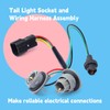 GLOXTED 92480-A9020 Socket & Wire Tail Light Harness Connector Compatible