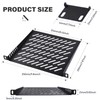 GeeekPi RackMate Accessories Rack Shell 10 Inch 0.5U Rack Shelf,