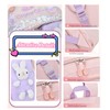 2Pcs Kawaii Bunny Primary Girls Backpacks Elementary School Bags Bookbags