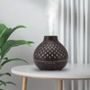 400ml Aromatherapy Humidifier Onion Wood Grain Aroma Humidifier Colorful Light