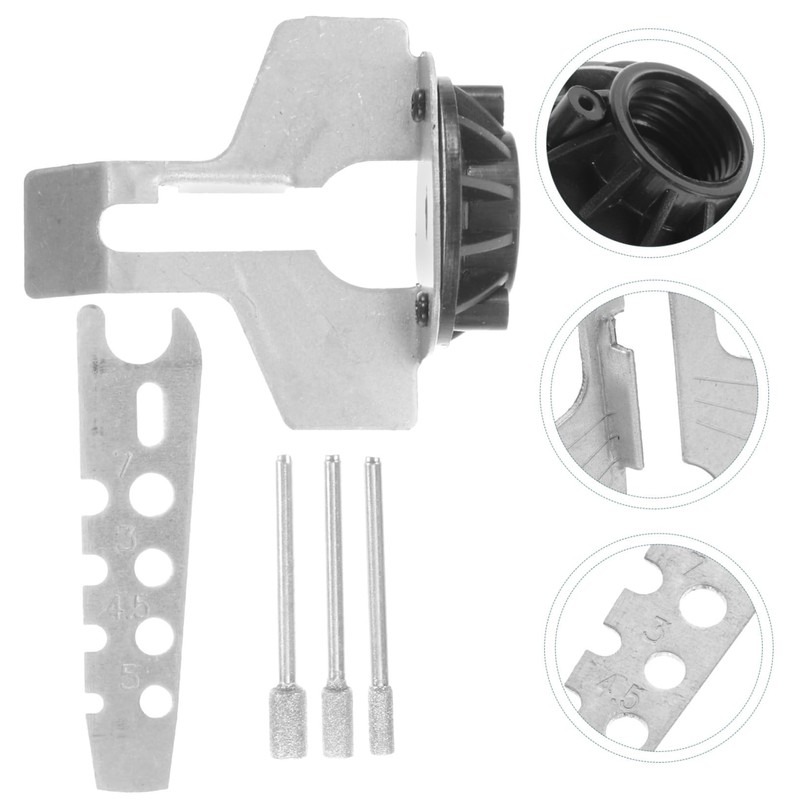 KONTONTY Electric Chainsaw Sharpener Grinding Stone File Attachment Kit for