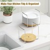 Dish Racks for Kitchen Countertop Organizer - Bamboo Plate Holder