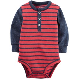 Carter's Baby Boys' Single Bodysuit 118g773 - Orange - 9 Months