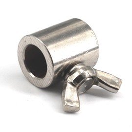 (6 Pieces) M6 Hand Twist Wire Rope Clamp 304 Stainless Steel Cable Clip with Wing Bolt