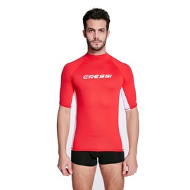 Cressi Rash Guard Man - Protective Elastic T-Shirt Short Sleeves with UV Sun Protection (UPF) 50+