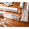17.3" Acrylic Mahjong Racks with Pushers Set of 4, Clear