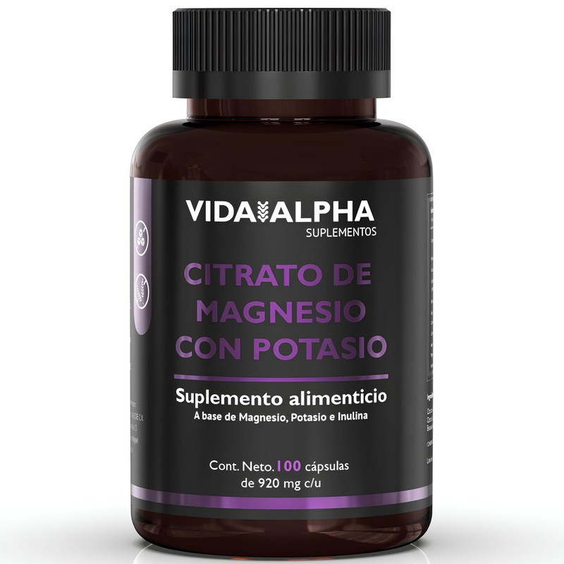 Citrato de Magnesio con Potasio | Suplemento Alimenticio de Alta