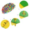 ANYUANKW Pack of 300 Mini Brads Pattern Clips Metal Colourful