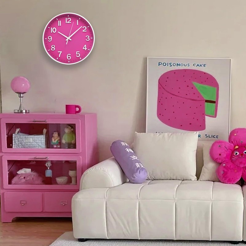 HZDHCLH Wall Clocks Battery Operated 12 inch Silent Non Ticking