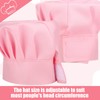 SATINIOR 2 Sets Chef Hats and Aprons with 2 Pockets