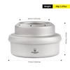 SILVERANT Titanium Ultralight Alcohol/Multifuel Stove - For Camping, Backpacking, &