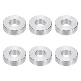 PATIKIL M8 Aluminum Spacers, 6pcs 5/16" x 3/4" Round Metal Spacers for 5/16 or M8 Screw Bolts, Unthreaded Standoff Bushing 1/4"L, 8.5x20x6mm
