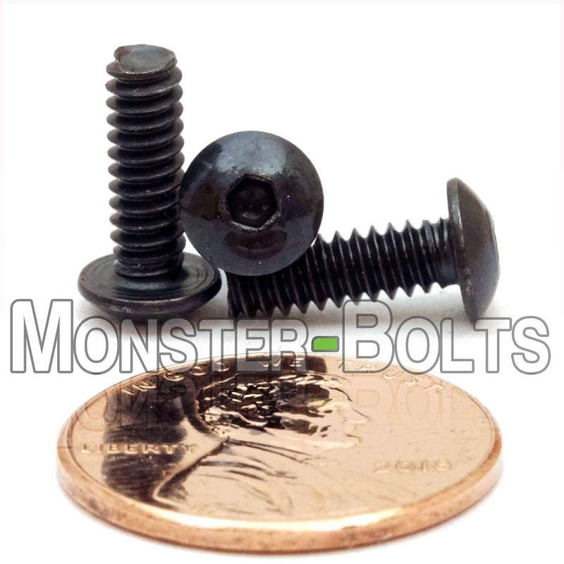 MonsterBolts - #6-32 x 7/16" Button Head Socket Cap Screws,