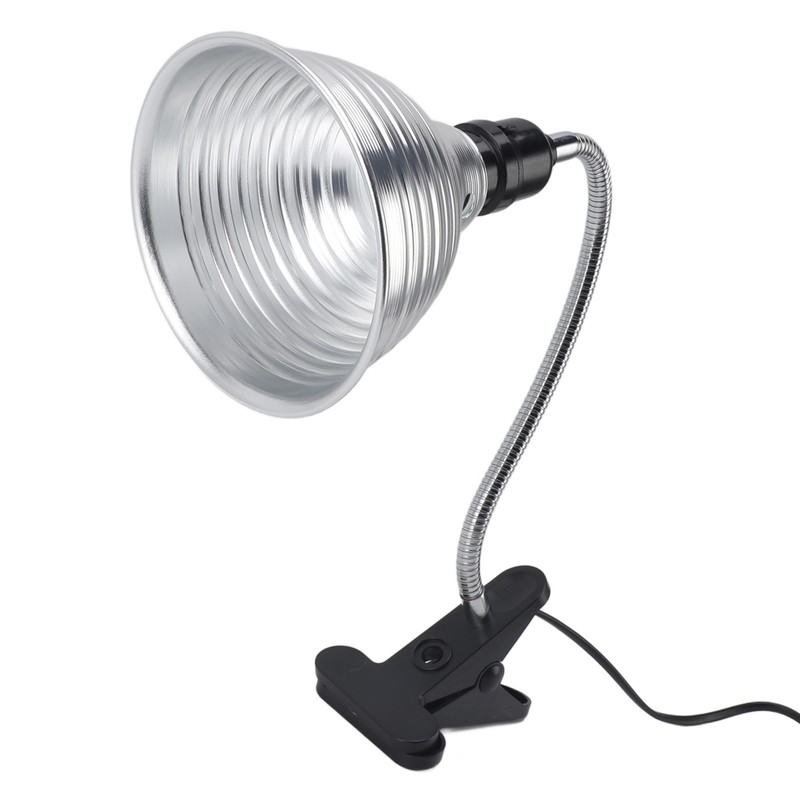 Reptile Heat Lamp Fixture Adjustable Rotate Clamp for Pet Heating