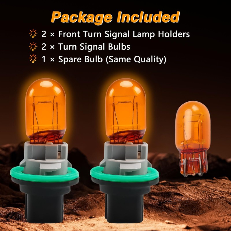 KPALAG 2PCS Park And Turn Signal Light Sockets & Bulbs