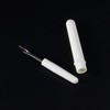 2 Pcs White Pointed Seam Ripper, Sewing Tool, Plastic Handle,