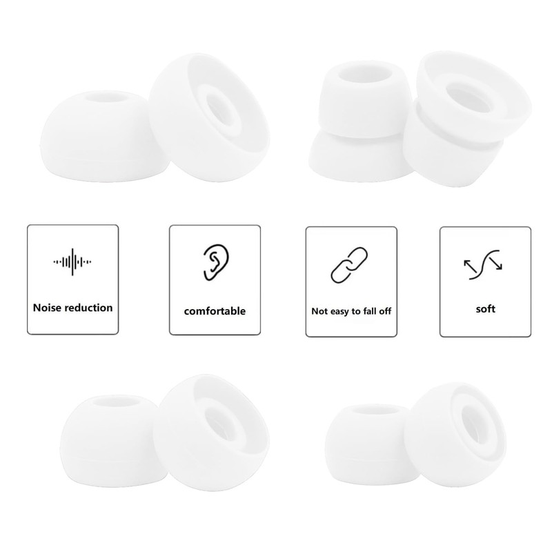 Replacement Eartips Compatible with Powerbeats 3 Powerbeats 2/1, 4 Pairs