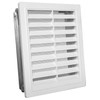 Upmann Ventilation Grille, White Plastic 10X28 M Installed flie. 50164