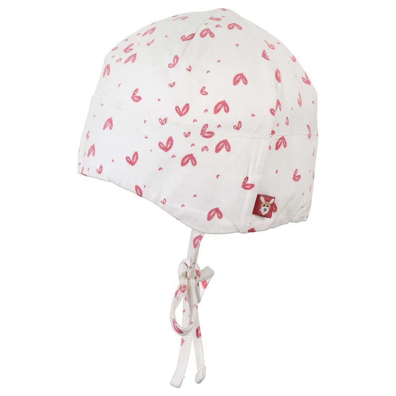 Sterntaler Girls' GOTS Beanie Hat, Baby Hat, Ecru, 35