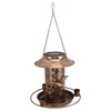 Solar Bird Feeder for Outdoors Hanging IP65 Waterproof Warm Light