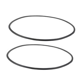 Mikinona 2pcs Salon Chair Base Gasket Slip Rubber Ring for Hydraulic Barber Vibration Dampening Easy to Clean Durable Floor Protection