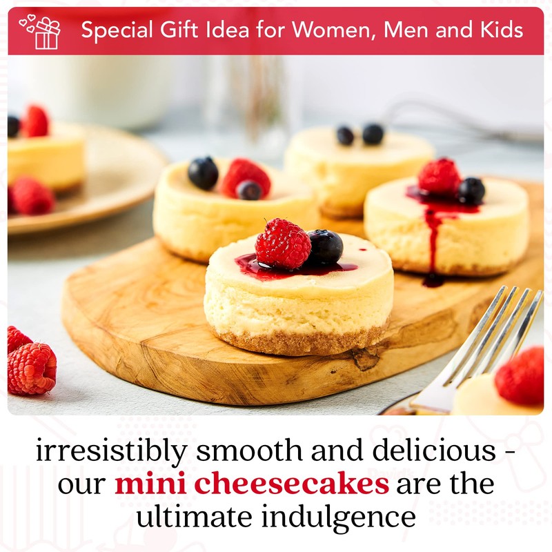 David's Cookies New York Mini Cheesecakes - Fresh Baked, Soft,