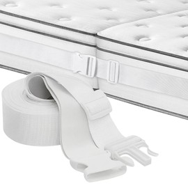 GOIEHIR Mattress Holder 10m x 5cm Mattress Wedge Connects Mattress Connector Connects Mattress Stop Bracket Double Bed Mattress Connector White