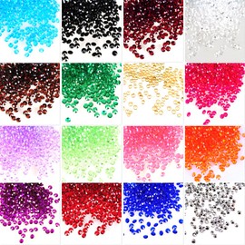1000 Acrylic Crystal Diamond Confetti Table Scatters Clear Vase Fillers Gemstone Selection of 4.5mm 6mm 8mm 10mm (10mm, Clear)