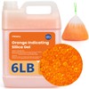 6LBS Desiccant Beads, Premium Color Indicating Silica Gel Beads Bulk,
