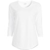 Lands' End Women's 3/4 Sleeve Lightweight Jersey Shirttail Tee X-Large