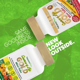 Nature's Plus NaturesPlus Source of Life Gold Mini Tablets - Plant Based Multivitamin with Superfoods - Energy Booster, Immune Support - Vegetarian, Gluten Free - 180 Mini Tablets