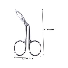 Outanaya 3pcs Stainless Steel Eyebrow Tweezers for Hair Removal Ergonomic Design for Precision Trimming of Eyebrows Nose Hair Portable Beauty Tool for Home and Travel