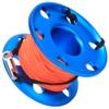 Stainless Steel Blue Scuba Diving Finger Spool Reel with Fluorescent