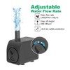 Knifel Submersible Pump 300GPH Ultra Quiet with Dry Burning Protection