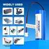 3.7 Volt Rechargeable Battery with PH2.0 Plug, for Speakers, Toys,
