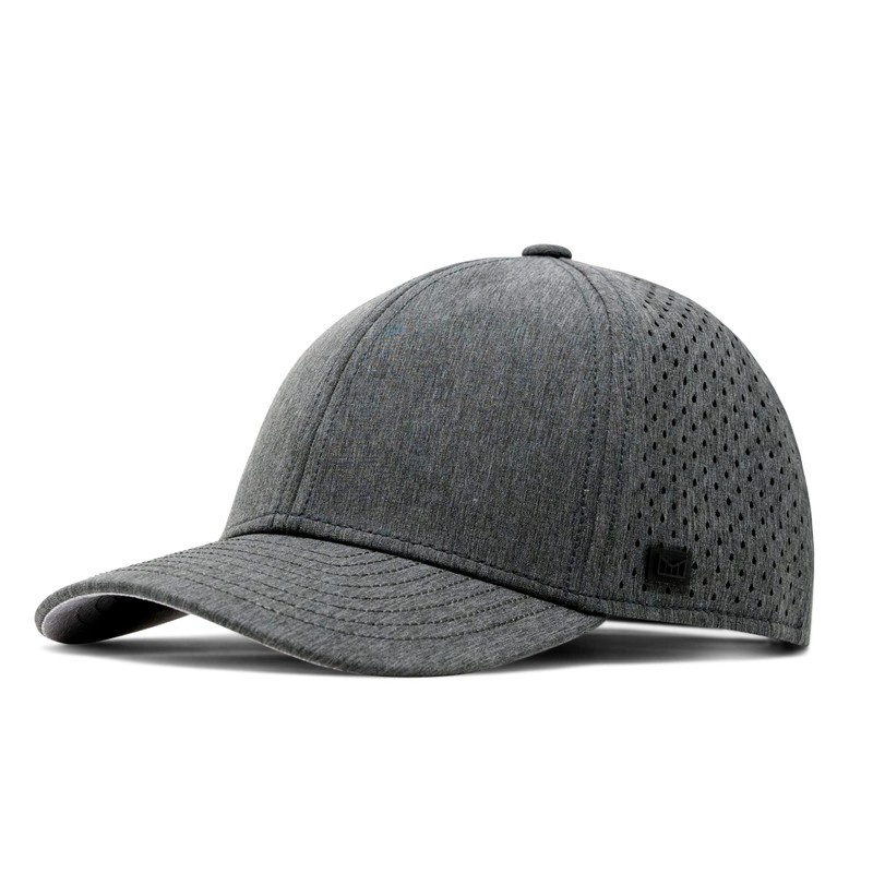 melin A-Game Hydro, Heather Charcoal, Men’s Performance Snapback Hats, Water-Resistant