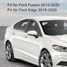 Shtuomoland Front Exterior Driver Door Handle Lock Bezel Cover Cap Fits for Ford Fusion 2013-2020 Ford Edge 2015-2020 Replace DS7Z-54218A15-DC (Pure White)