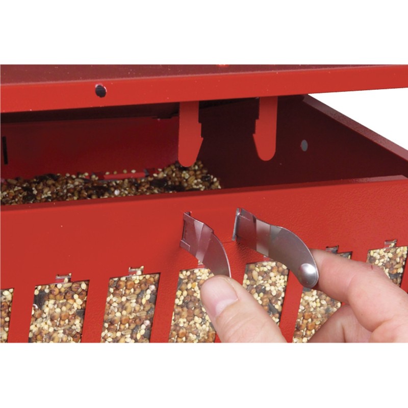 Audubon Seeds 'n More Metal Hopper Bird Feeder Model 7452R