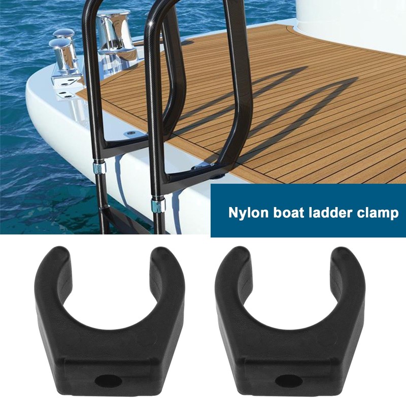 YINETTECH 2Pcs Nylon Boat Ladder Clips/Quick Release Spring Clamp/Mounting Canoe