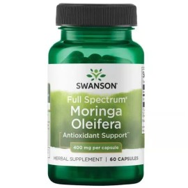 Swanson Health Products Moringa Oleifera - Full Spectrum - 400mg - 60 Capsules