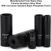 CASOMAN 1/4 Inch Drive Master Impact Socket Set, 50-Piece, 6-Point,