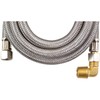 CERTIFIED APPLIANCE DW72SSBL, Braided Stainless Steel Dishwasher Connector with Elbow