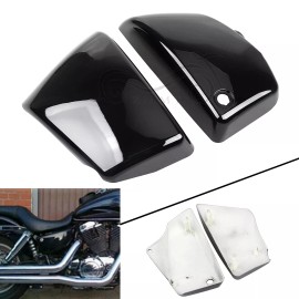 Unbranded Black Left Right Side Battery Cover For Honda VT 1100 Shadow Spirit Sabre 99-08